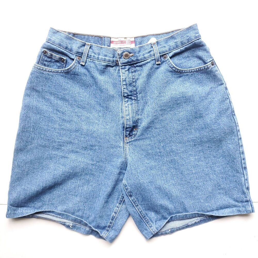 VTG Jorts Womens 16R (32x7.5) High Rise USA 80s 90s Denim Mom Shorts Faded Glory